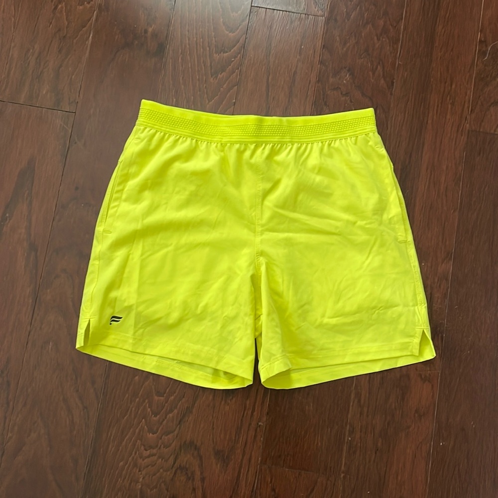 Fabletics Men’s Shorts Size Small Neon